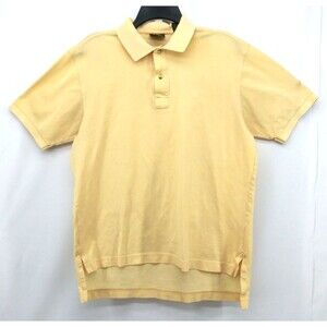 Bobby Jones Polo Shirt Mens M Yellow Collared Short Sleeve Golf Outdoor